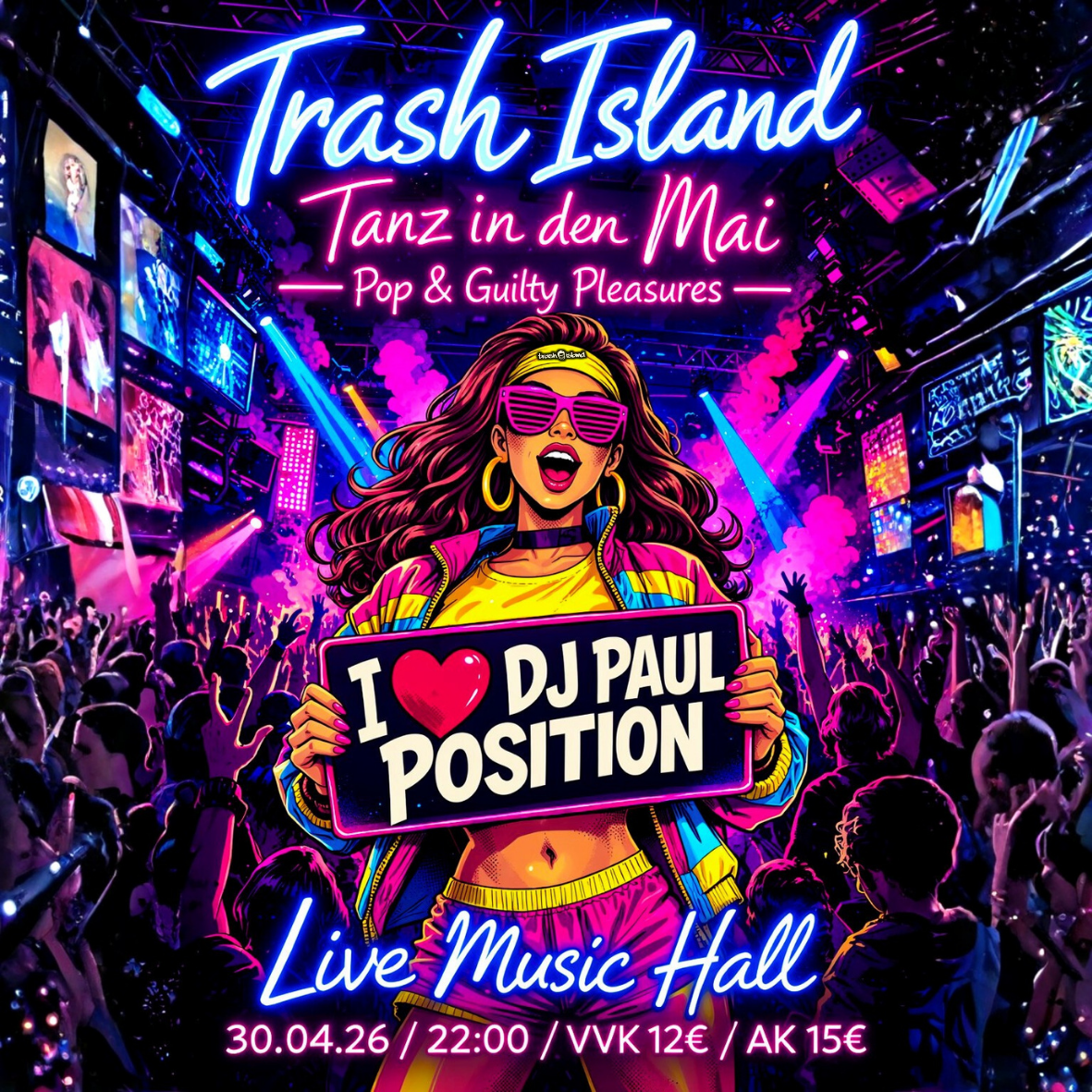 Trash Island @ Live Music Hall | Tanz in den Mai 2026